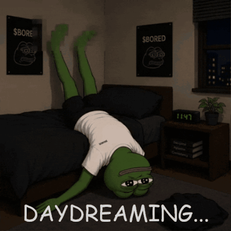 Person Daydreaming Laying On Back GIF
