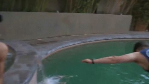 Person Diving Into Pool