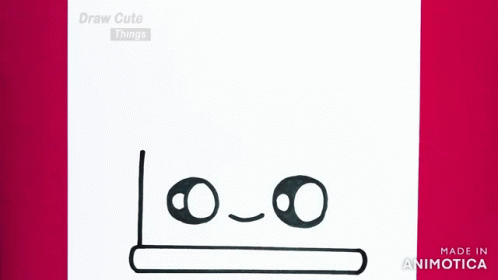 Person Drawing Cat on Paper Saying Draw Cute Things