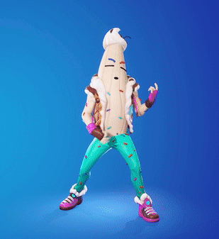 Person Dressed as Banana With Cherry
