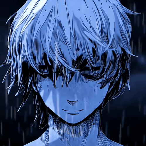 Person Face In Rain With Eyes Closed GIF