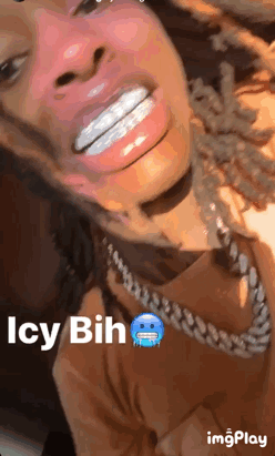 Person Face Saying Icy Bih