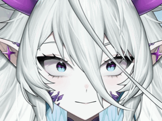 Person Face with Purple Horns