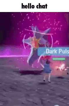 Person Fighting Monster in Video Game With Purple Background