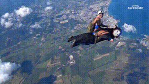 Person Flying Awesome