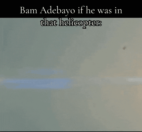 Person Hanging From Pole Bam Adebayo Helicopter