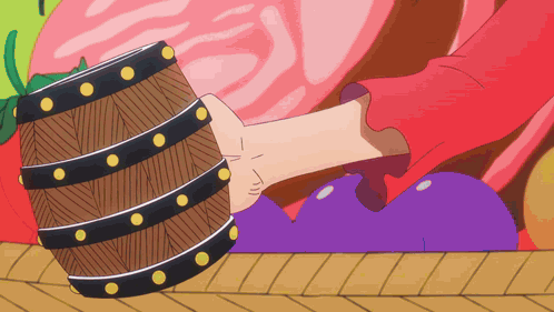 Person Holding Barrel GIF