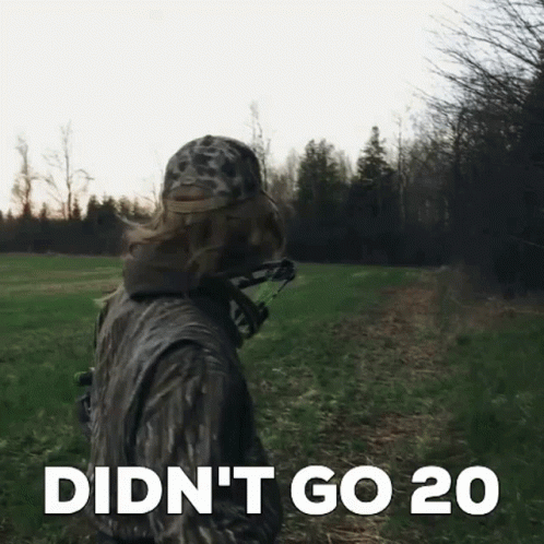 Person Holding Bow and Arrow Saying Didnt Go 20