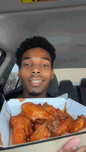 Person Holding Bowl Of Fried Chicken GIF