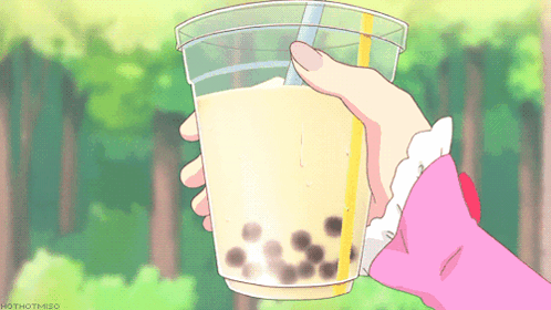 Person Holding Bubble Tea GIF