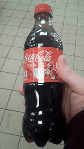 Person Holding Coca-Cola Bottle