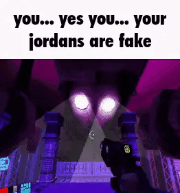 Person Holding Gun Saying Jordans Are Fake