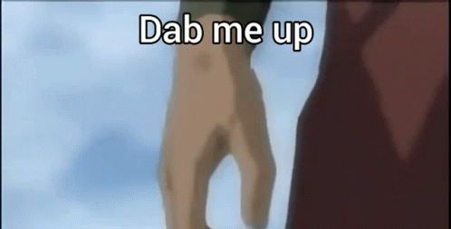 Person Holding Hand With Dab Me Up GIF
