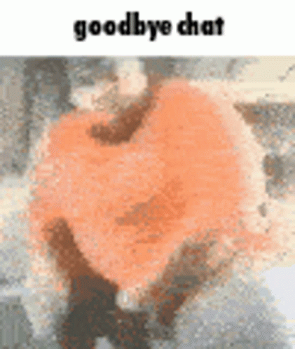 Person Holding Heart Goodbye Chat GIF