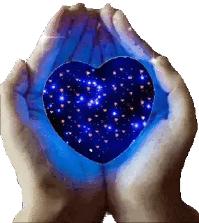 Person Holding Heart With Hearts
