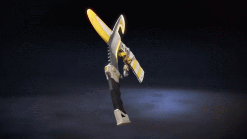 Person Holding Knife with Lightning Bolt
