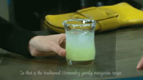 Person Holding Margarita