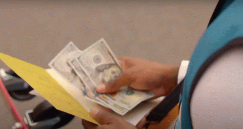 Person Holding Money and Paper