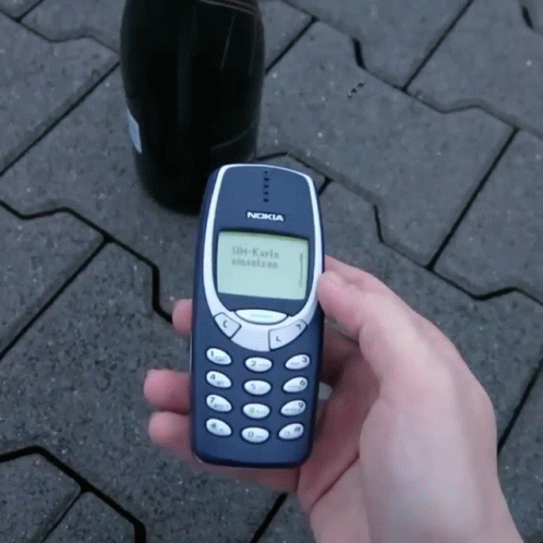 Person Holding Nokia Cell Phone GIF