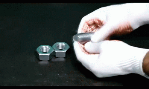 Person Holding Nut And Bolt GIF