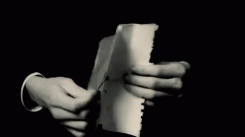 Person Holding Paper Saying I Love You GIF