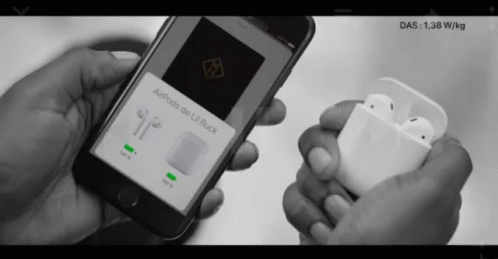 Person Holding Phone Saying Airpods De Lil Buck
