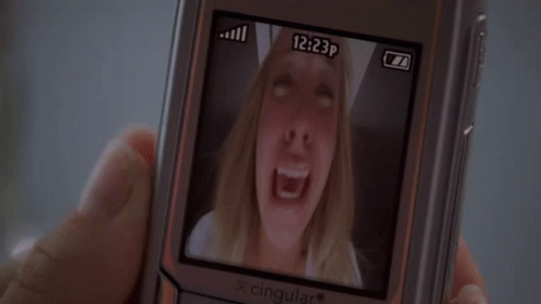 Person Holding Phone With Woman Picture GIF