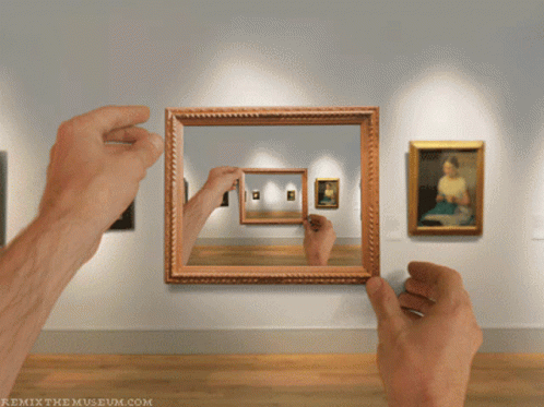 Person Holding Picture Frame at Museum remixthemuseum.com