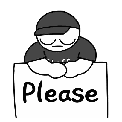 Person Holding Please Sign