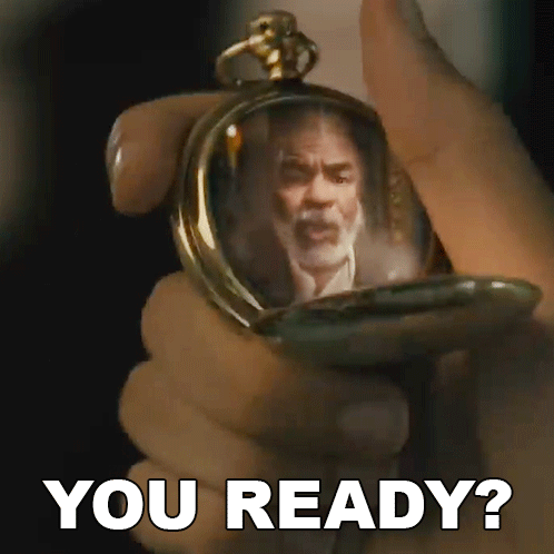 Person Holding Pocket Watch Saying You Ready
