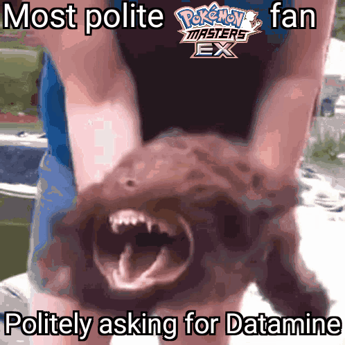 Person Holding Pokemon Masters EX Pokemon