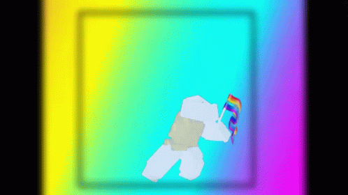 Person Holding Rainbow Flag