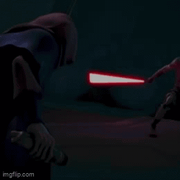 Person Holding Red Lightsaber