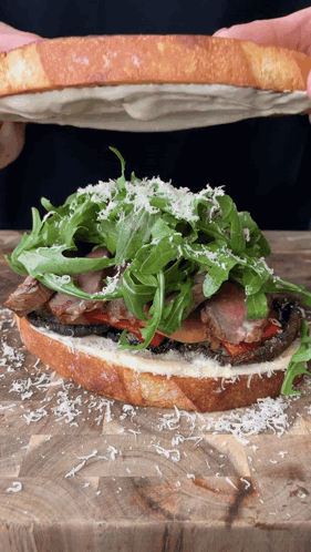 Person Holding Sandwich With Meat and Lettuce