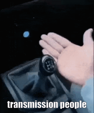 Person Holding Shifter Saying Transmission People GIF