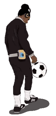 Person Holding Soccer Ball With D in Pocket