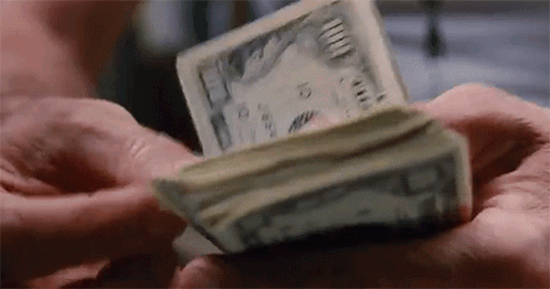 Person Holding Stack of Money