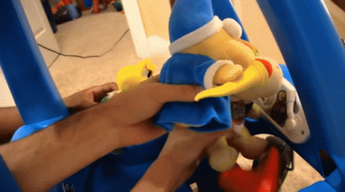 Person Holding Stuffed Animal With Hat