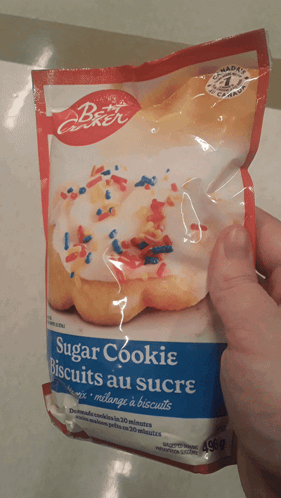 Person Holding Sugar Cookie Mix