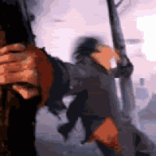 Person Holding Sword