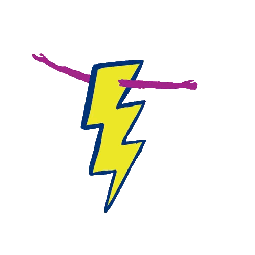 Person Holding Yellow Lightning Bolt