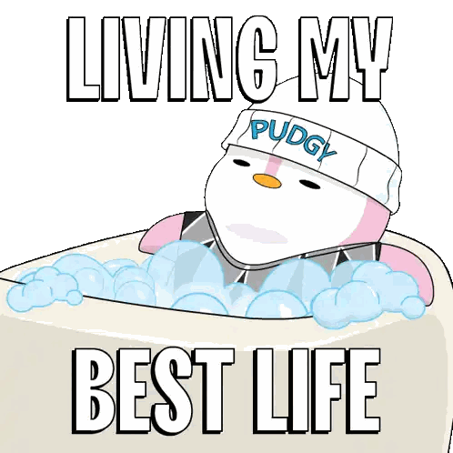 Person in Bathtub Living My Best Life