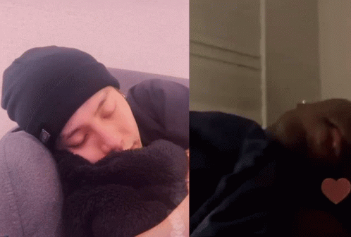 Person in Black Beanie Sleeping