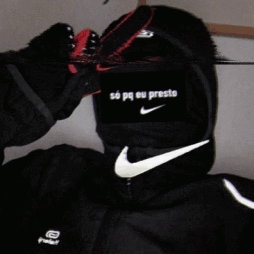 Person In Black Nike Jacket And Hat GIF