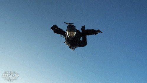 Person in Black Suit Flying Air Force