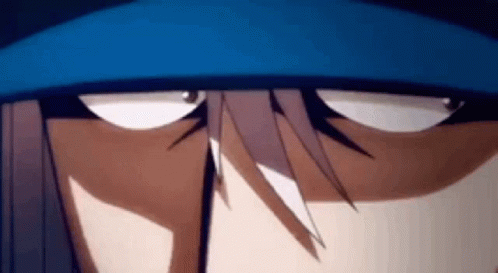Person In Blue Hat Making Funny Face GIF