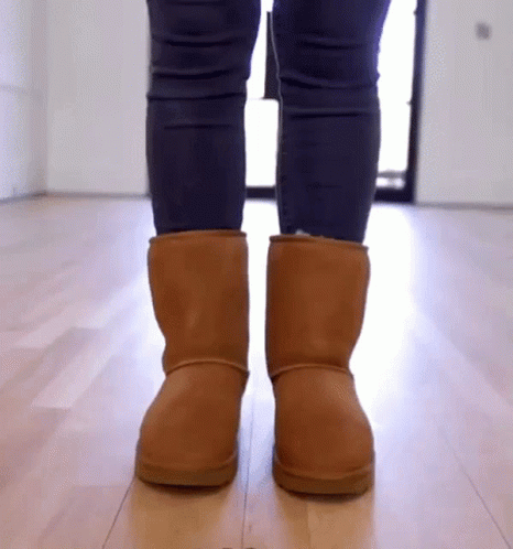 Person In Brown Ugg Boots GIF