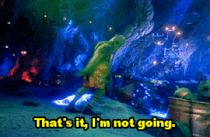 Person in Cave Saying That's It I'm Not Going