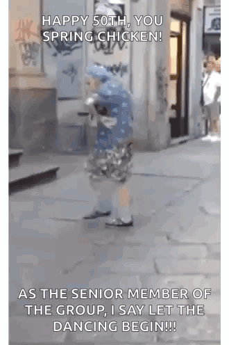 Person in Chicken Costume Dancing