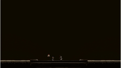 Person In Dark Room With Red Laser Beam GIF